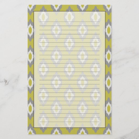 Ikat  patroon briefpapier (Voorkant)