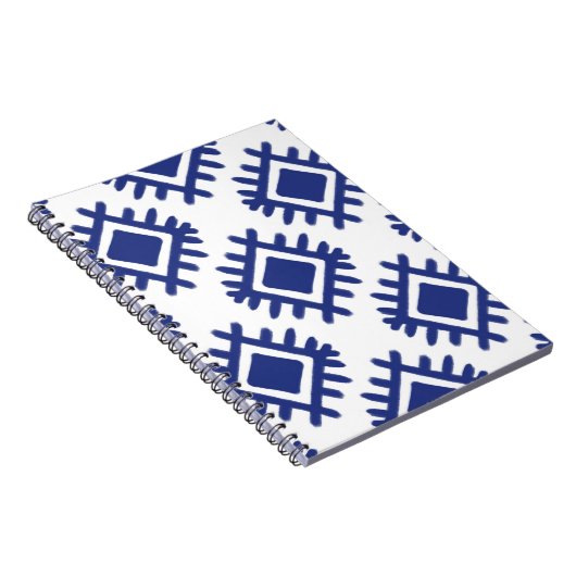 Ikat patroon Etnische tribale Amerikaanse ameriek Notitieboek (Rechterzijde)