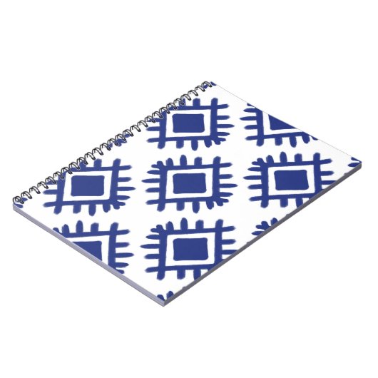 Ikat patroon Etnische tribale Amerikaanse ameriek Notitieboek (Linkerzijde)