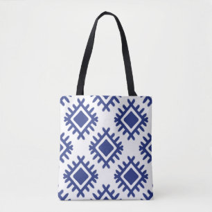 Ikat patroon Etnische tribale Amerikaanse ameriek Tote Bag