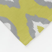 Ikat  patroon fleece deken (Hoek)