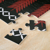 Ikat-patroon: geometrisch etnisch Ornament Legpuzzel (Zijkant)