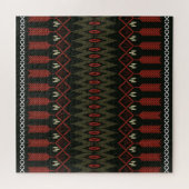 Ikat-patroon: geometrisch etnisch Ornament Legpuzzel (Horizontaal)