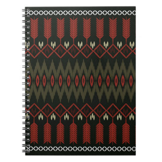 Ikat-patroon: geometrisch etnisch Ornament Notitieboek