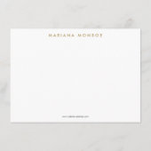 Ikat Patroon in Donkergrijze Designer Platte Notec Notitiekaartje (Achterkant)