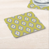 Ikat  patroon kartonnen onderzetters (Schuin)