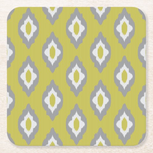 Ikat  patroon kartonnen onderzetters (Voorkant)