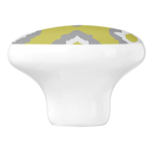Ikat patroon keramische knop (Zijkant)