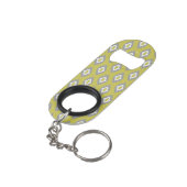 Ikat  patroon mini flessenopener (Achterkant Gekanteld)