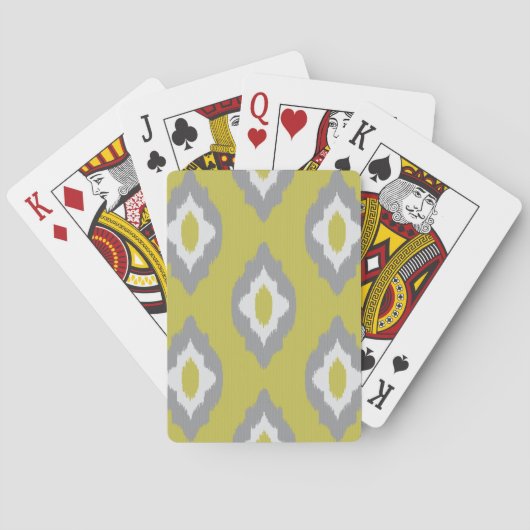 Ikat  patroon pokerkaarten (Achterkant)