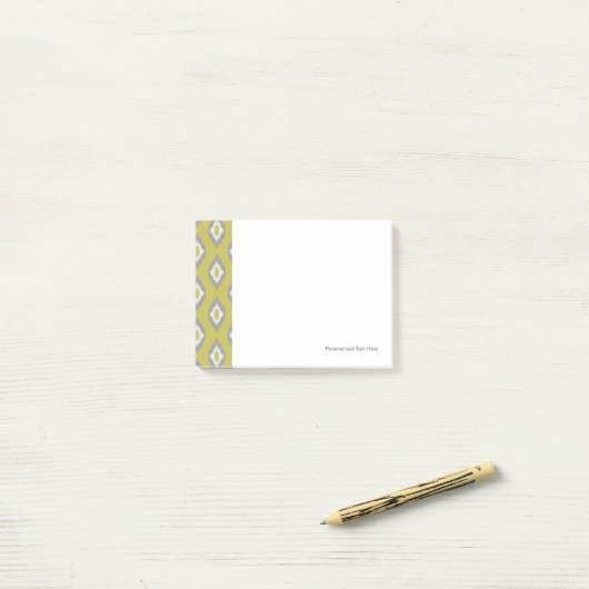 Ikat  patroon post-it® notes (Op bureau)