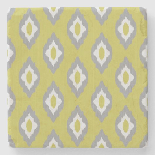 Ikat  patroon stenen onderzetter (Voorkant)