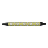 Ikat  patroon zwarte inkt pen (Voorkant)