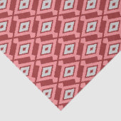 Ikat Pattern - Bourgogne, grijs en koraal Tissuepapier (Detail)