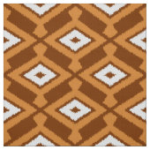 Ikat Pattern - Brown, Rust and Cream Stof (Swatch)