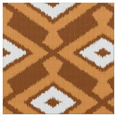 Ikat Pattern - Brown, Rust and Cream Stof (Close Up)