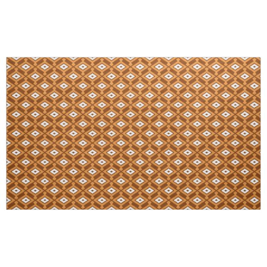 Ikat Pattern - Brown, Rust and Cream Stof (Yard (91,4 cm))