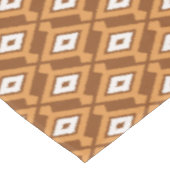 Ikat Pattern - Brown, Rust and Cream Tafelkleed (Gekanteld)