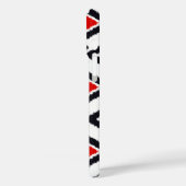Ikat Pattern - Donkerrood, zwart en wit Case-Mate iPhone Case (Achterkant / Links)