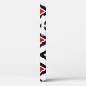 Ikat Pattern - Donkerrood, zwart en wit Case-Mate iPhone Case (Achterkant / Links)