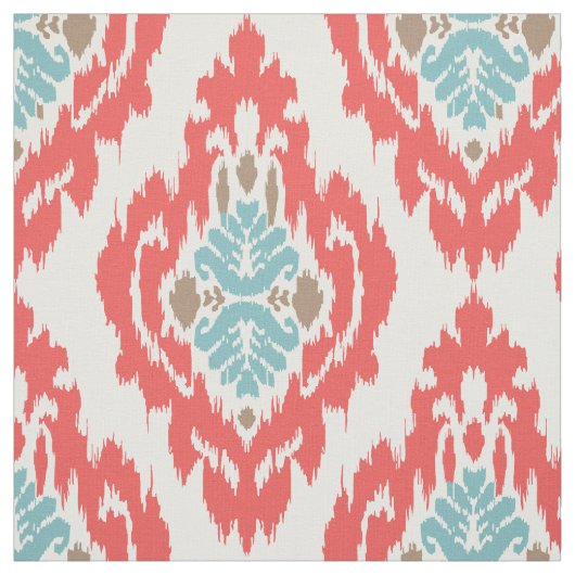 Ikat Pattern Fabric Stof (Swatch)
