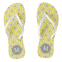 Ikat Pattern, geel en grijs diamant, gepersonalise
