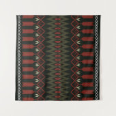 ikat Pattern. Geometrische naadloze versiering. Et Wandkleed (Voorkant (horizontaal))