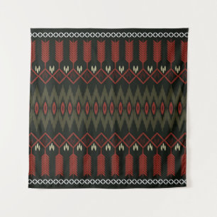 ikat Pattern. Geometrische naadloze versiering. Et Wandkleed