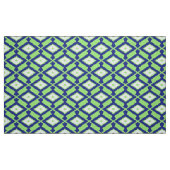 Ikat Pattern - Green, Indigo Blue en White Stof (Fat Quarter)
