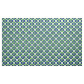 Ikat Pattern - Green, Indigo Blue en White Stof (Yard (91,4 cm))