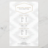 Ikat Pattern in Grey Designer Flyer (Voorkant)