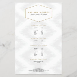 Ikat Pattern in Grey Designer Flyer