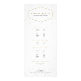 Ikat Pattern in grijs Designer Rack Kaart