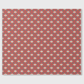 Ikat Pattern - Red, Grey and Beige Cadeaupapier (Vlak)