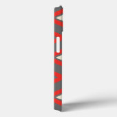 Ikat Pattern - Red, Grey and Beige Case-Mate iPhone Case (Achterkant / Rechts)