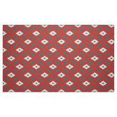 Ikat Pattern - Red, Grey and Beige Stof (Fat Quarter)