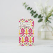 Ikat Pattern Visitekaartje (Staand voorkant)