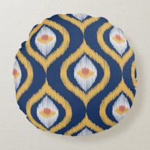 Ikat-serie Ogee Blue Geometric