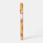 Ikat Serie Ogee Oranje iPhone 16 Hoesje (Linkerkant)