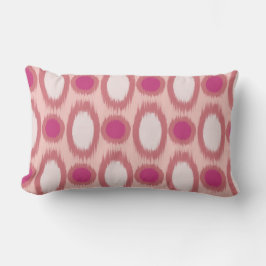 Ikat serie roze twee kleuren kussen