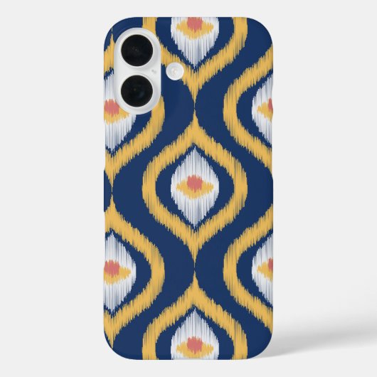 Ikat Series Ogee Blue Case-Mate iPhone Case (Achterkant)
