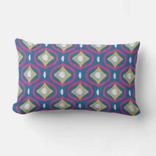 Ikat Series Ogee lichtblauw Kussen