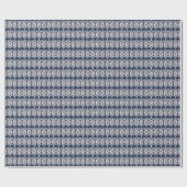 Ikat Shibori Print: Etnische Waterverf textuur Cadeaupapier (Vlak)