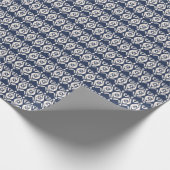 Ikat Shibori Print: Etnische Waterverf textuur Cadeaupapier (Hoek)