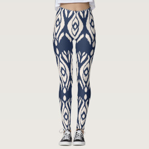 Ikat Shibori Print: Etnische Waterverf textuur Leggings