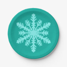 Ikat Snowflake - Turquoise en aqua