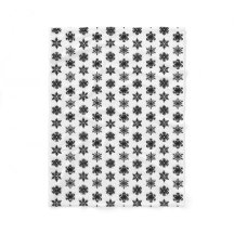 Ikat Snowflakes - wit en zwart