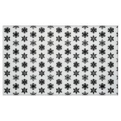 Ikat Snowflakes - wit en zwart Stof (Fat Quarter)