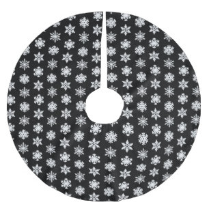 Ikat Snowflakes - zwart-wit Kerstboom Rok