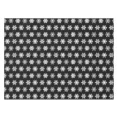 Ikat Snowflakes - zwart-wit Tafelkleed (Voorkant (Horizontaal))